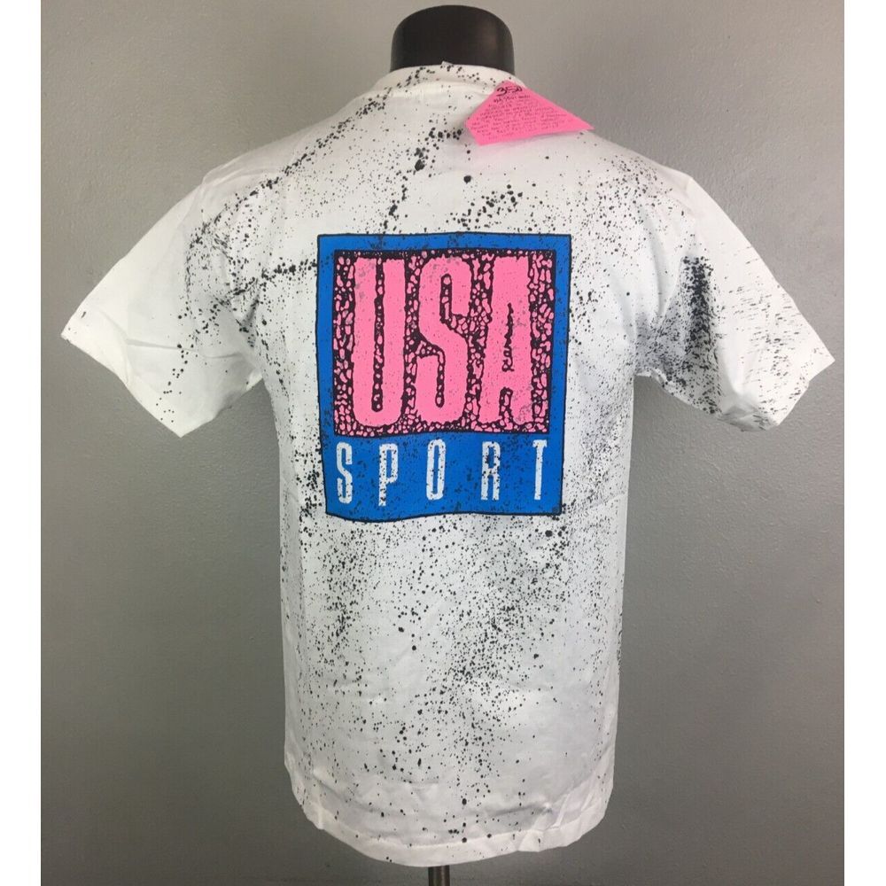 Vintage Miller T Shirt USA Sport New Dead Stock Size L Single Stitch Surf Skate - Picture 2 of 10